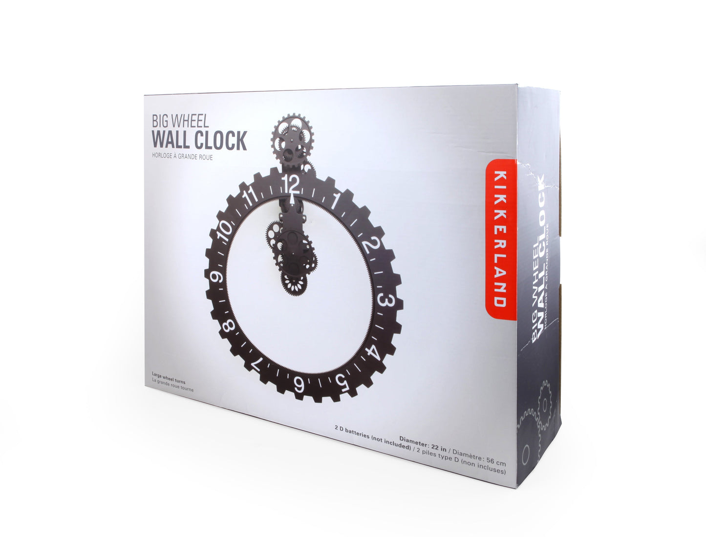 Black Big Wheel Wall Clock